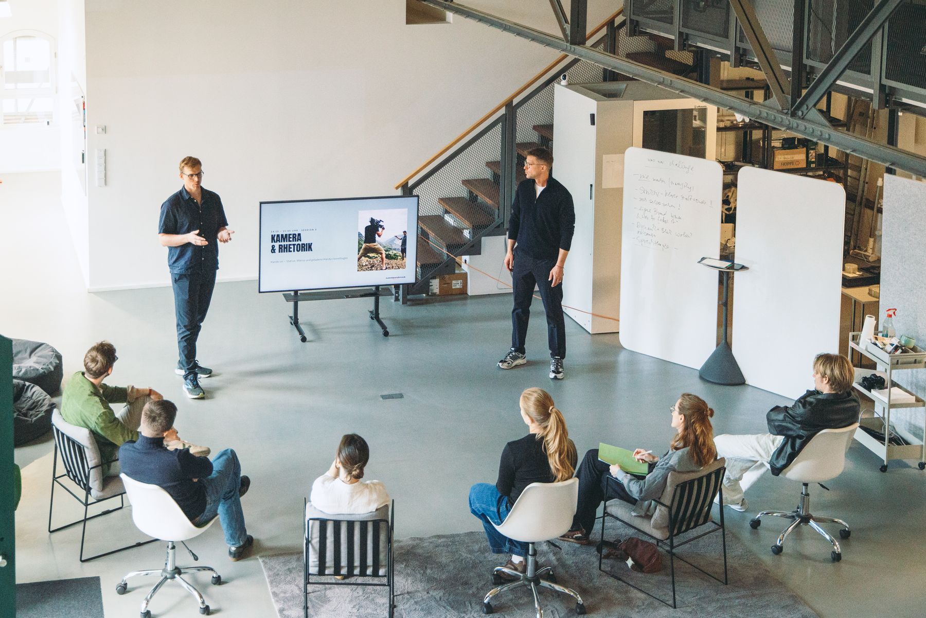 Live-Tag von Crew 01 im Loft in Berlin