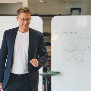 Fabian Janssen beim Vortrag in der Masterclass